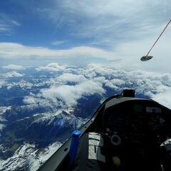 Verortung via Georeferenzierung der Kamera: Aufgenommen in der Nähe von Hopfgarten im Brixental, Österreich in 6000 Meter
